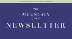 Desktop Screenshot of mountain-goats.com